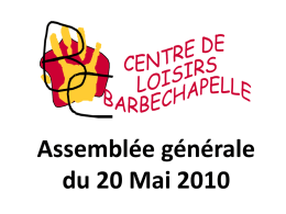 assemblee generale centre de loisirs barbechapelle 20 mai 2010