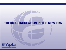 THE INSULATION OF FLAT ROOFS