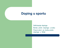 Doping u sportu