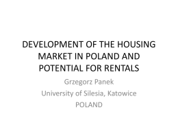 Poland Team Presentation - TENLAW: Tenancy Law and Housing