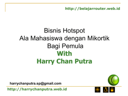 HotSpot System - Harry Chan Putra