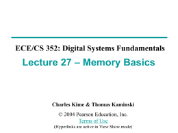 PPT - ECE/CS 352 On