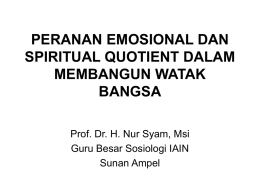 peranan emosional dan spiritual quotient