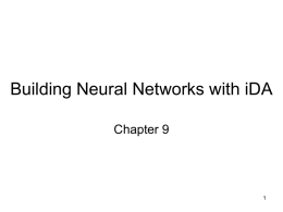 Building Neural Networks with iDA