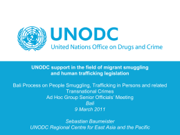 UNODC Presentation on Legal Support