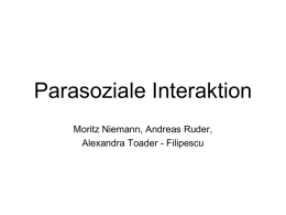 Parasoziale Interaktion
