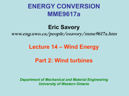 Slide 1 - Western Engineering - University of Western Ontario