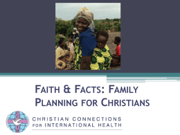 PPT - Christian Connections for International Health