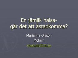 Marianne Olsson - Nya perspektiv