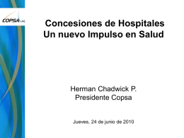 Seminario Concesión Hospitales UC - Copsa | Infraestructura para
