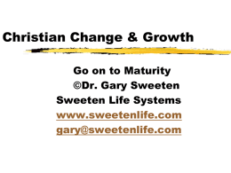 Change and Growth - Sweeten Life Systems