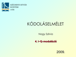 I−Q-moduláció - Széchenyi István Egyetem