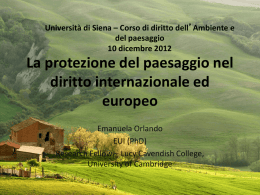 Lezione sul paesaggio
