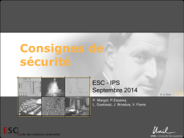 La sécurité à l`IPSC