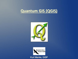 Lecture 3 QGIS - GeoTech Center