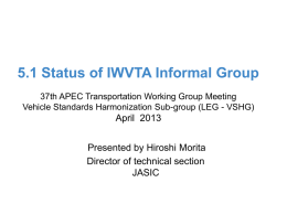 5.2 Status of IWVTA Informal Group_japan