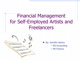 Taxes for Artists - FAA Career Services