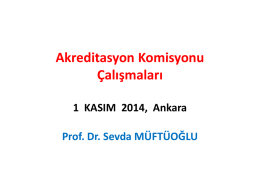Akreditasyon komisyonu_Calismalari_Kasim 2014