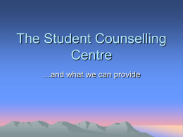 The Student Counselling Centre