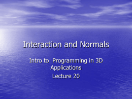 Lecture 20