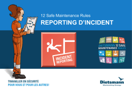 reporting d`incident