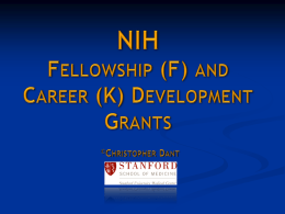 NIH Fellowships and Career Development grants Powerpoint