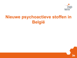 EWS press - Belgian Early Warning System on Drugs (BEWSD)