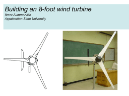 Build Your Own Wind Turbine - Appalachian State University