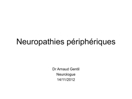 Neuropathies = DR Gentil