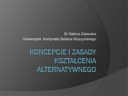 Koncepcje EUD - Sabina Zalewska