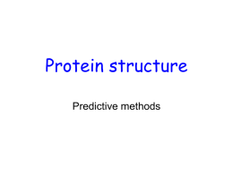 PowerPoint Presentation - Secondary structure prediction