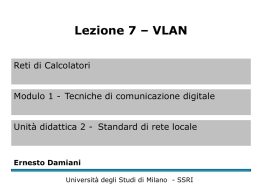 VLAN - Università degli Studi di Milano