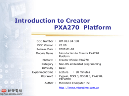 RM-033-04-100_Creator-PXA270_Introduction-To-Creator
