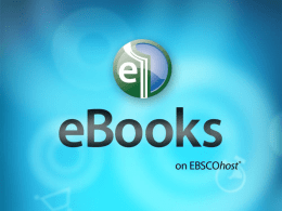 eBooks en EBSCOhost