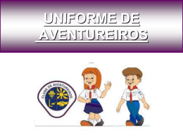 UNIFORME DE AVENTUREIROS - Associação Paulista Central