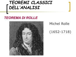 TEOREMI CLASSICI DELL`ANALISI