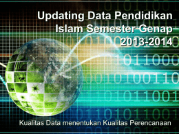update semester genap 2013-2014