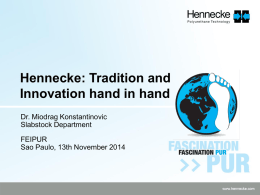 Hennecke GmbH Innovations - Feiplar Composites & Feipur