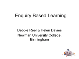 Enquiry Based Learning - University of Cumbria