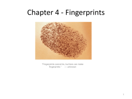 Ch 4 Fingerprinting