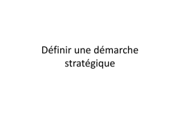 DEMARCHE stratégique - Le Blog des BTS du CFA de Bourges