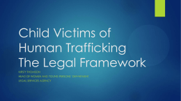 eli – victims of human trafficking - Centre for Youth & Criminal Justice
