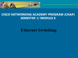 Power Point Chapter 08 CCNA1