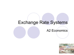 Exchange Rate Systems