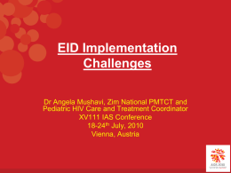 EID Implementation Challenges