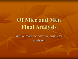 Of Mice and MenFinalAnalysis