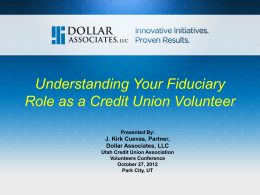 Understanding Your Fiduciary Role as a Credit Union Volunteer