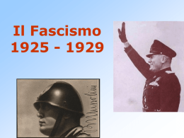 Fascismo 1925-1929