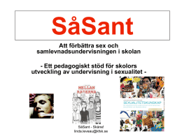 SåSant Skåne nätverkspresentation