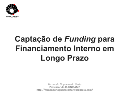 Aula 5 Captação de Funding para Financiamento
